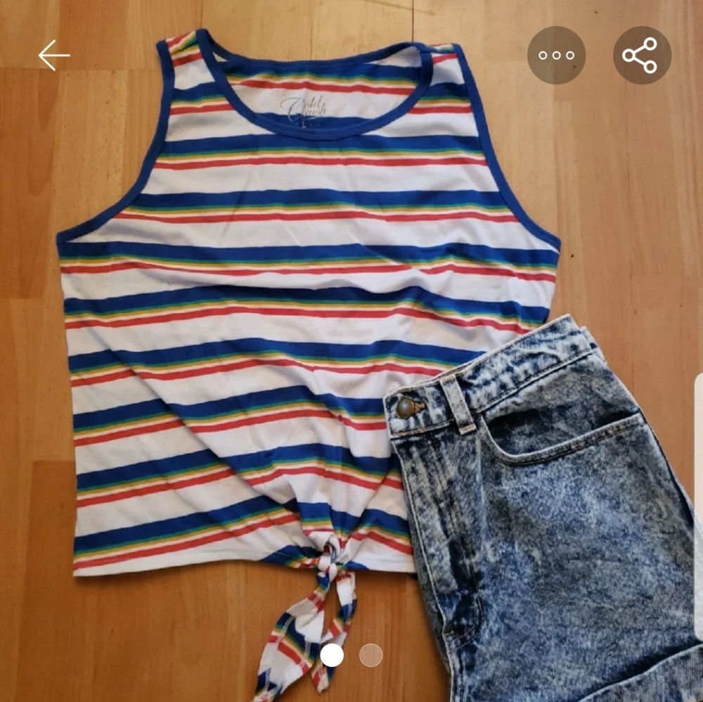 Striped crop top